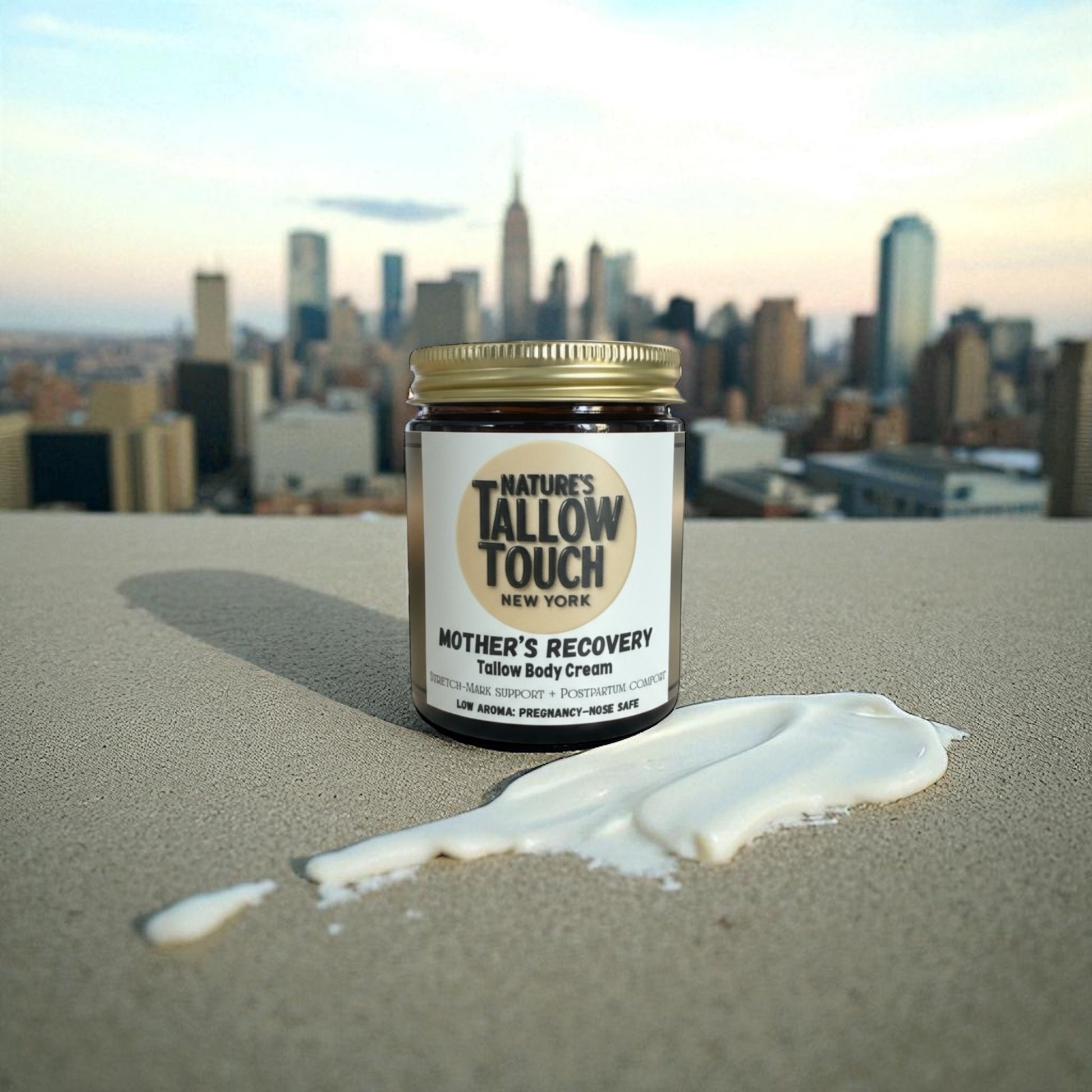 Mother’s Recovery Tallow Body Cream | Dry Skin-Elasticity + Stretch-Mark & Discoloration support - Nature’s Tallow Touch LLC