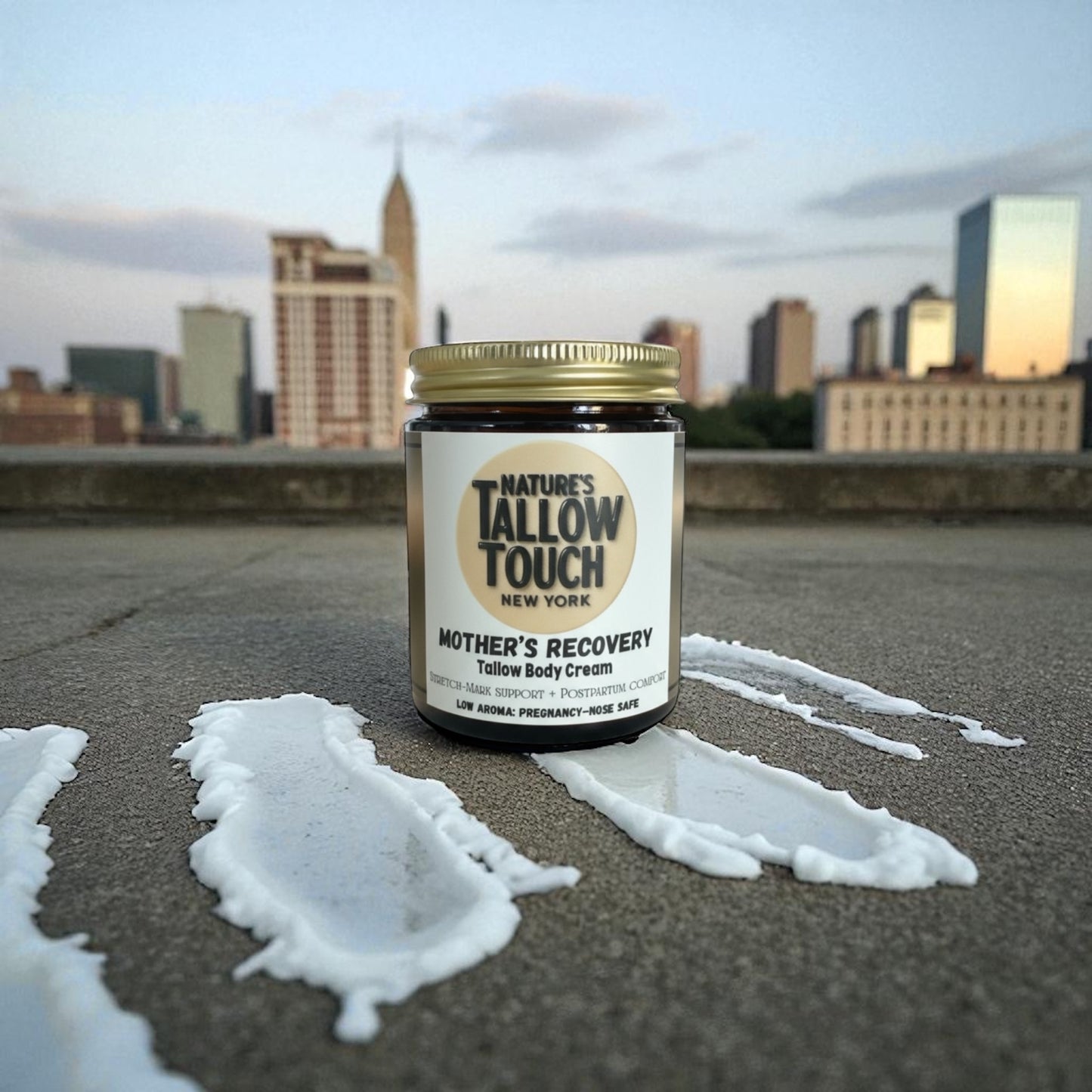 Mother’s Recovery Tallow Body Cream | Dry Skin-Elasticity + Stretch-Mark & Discoloration support - Nature’s Tallow Touch LLC