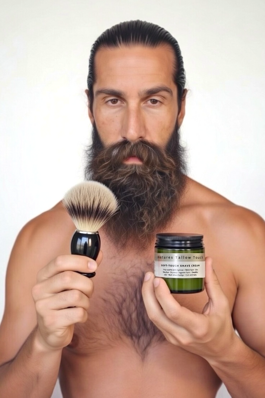 SoftTouch —SKINCARE-GRADE SHAVE CREAM Built Like a Luxe Moisturizer (Unisex) - Nature’s Tallow Touch LLC