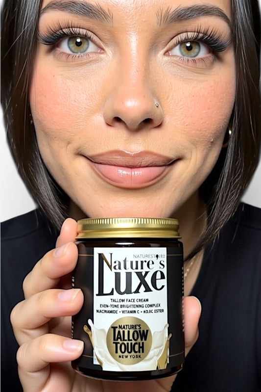 Nature’s LUXE Tallow Face Cream — Brightening & Peptide-Firming Moisturizer - Nature’s Tallow Touch LLC