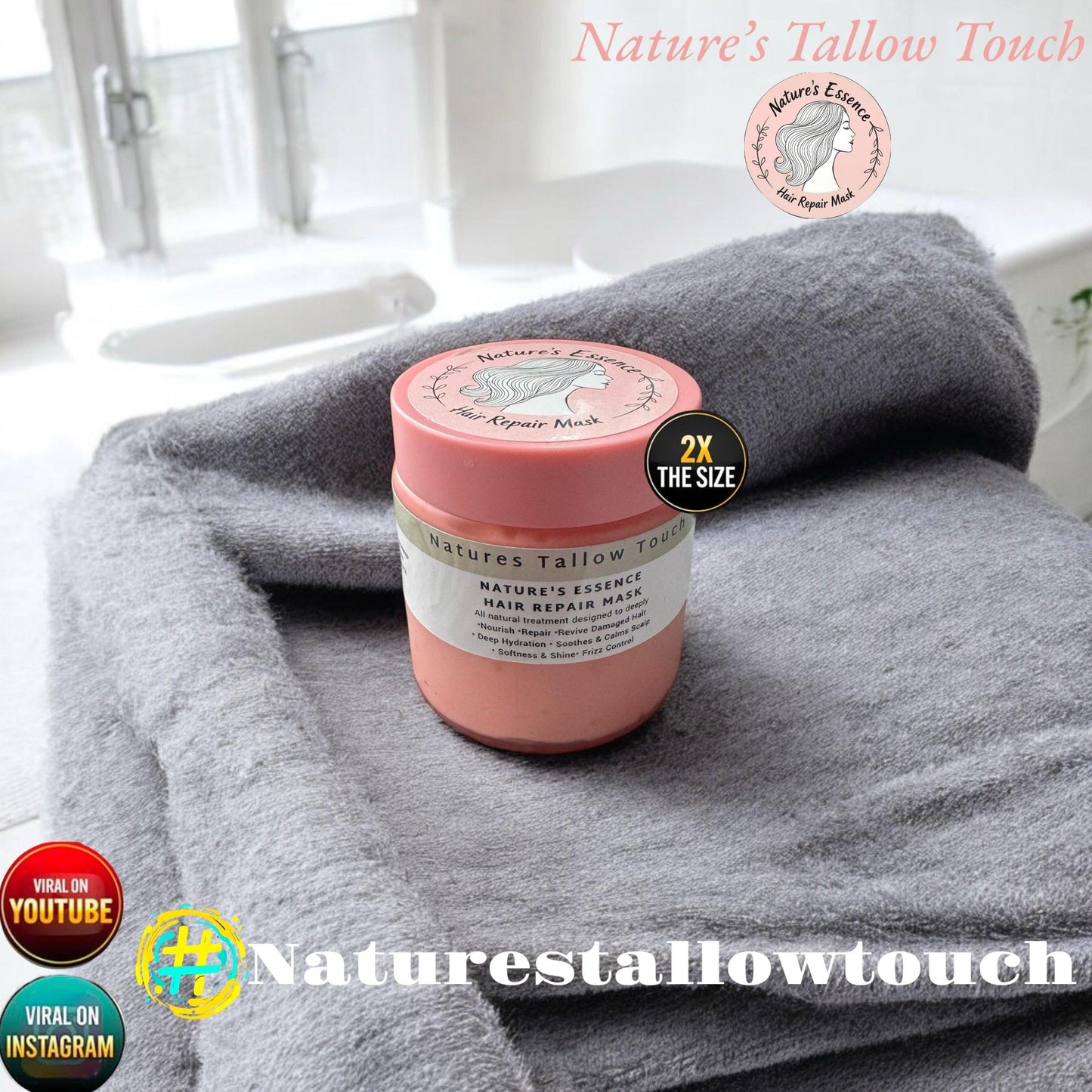 Nature’s Essence Hair Repair Mask | Tames Frizz & Boosts Shine