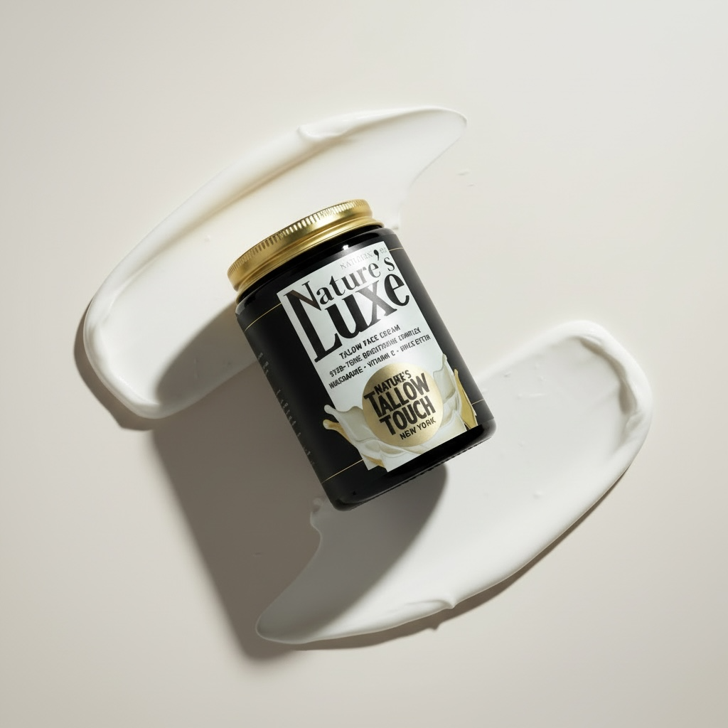 Nature’s LUXE Tallow Face Cream — Brightening & Peptide-Firming Moisturizer - Nature’s Tallow Touch LLC