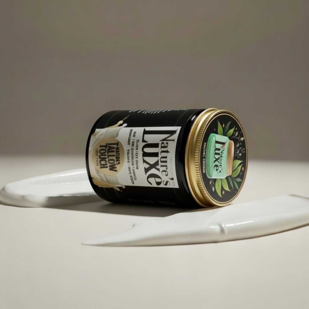 Nature’s LUXE Tallow Face Cream — Brightening & Peptide-Firming Moisturizer - Nature’s Tallow Touch LLC