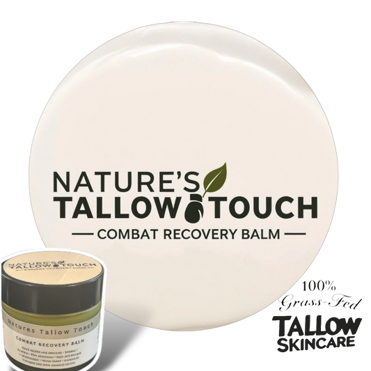 Combat Skin Recovery Tallow Balm | Natural Relief for Swelling, Bruises, Cuts & Burns | Speeds Healing & Soothes Irritation