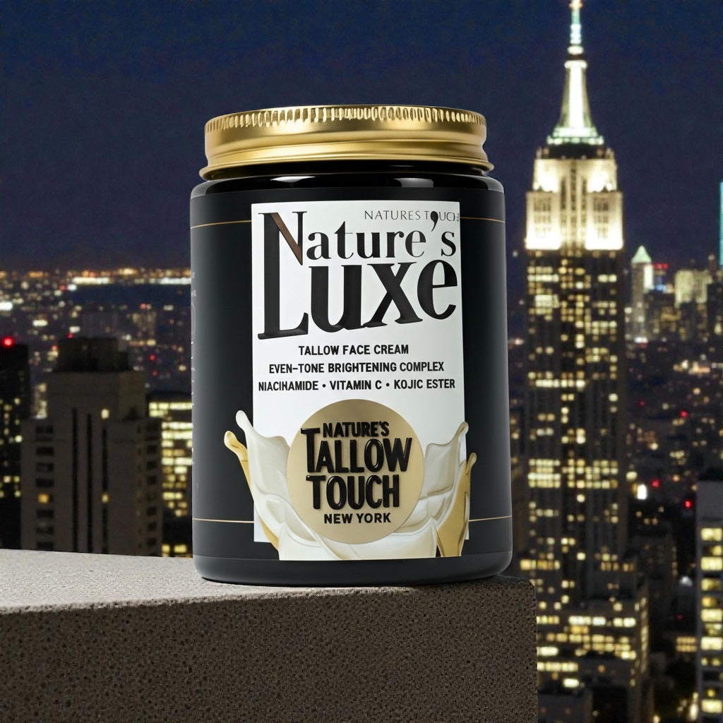 Nature’s LUXE Tallow Face Cream — Brightening & Peptide-Firming Moisturizer