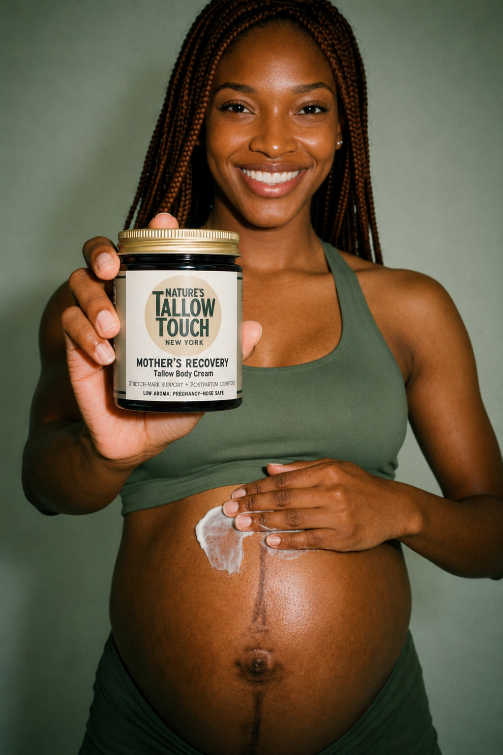 Mother’s Recovery Tallow Body Cream — Made for Stretching, Dry, Changing Skin.