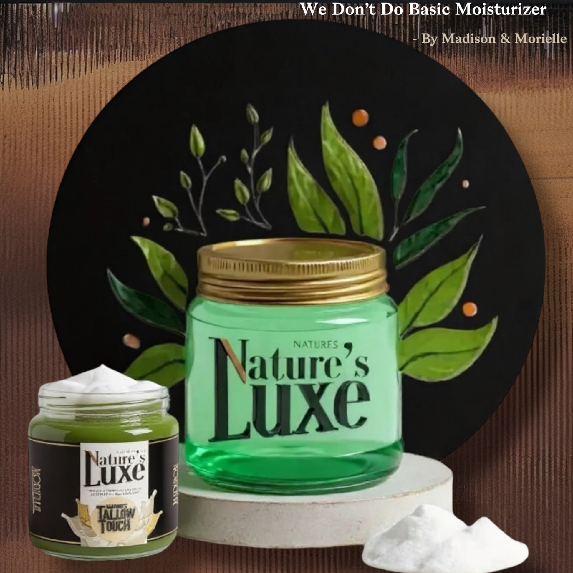 Nature’s LUXE Tallow Face Cream — Whipped Tallow Hydration +  Niacinamide + Vitamin C  + Kojic Acid | Even Tone & Anti-Aging Moisture | - Nature’s Tallow Touch LLC