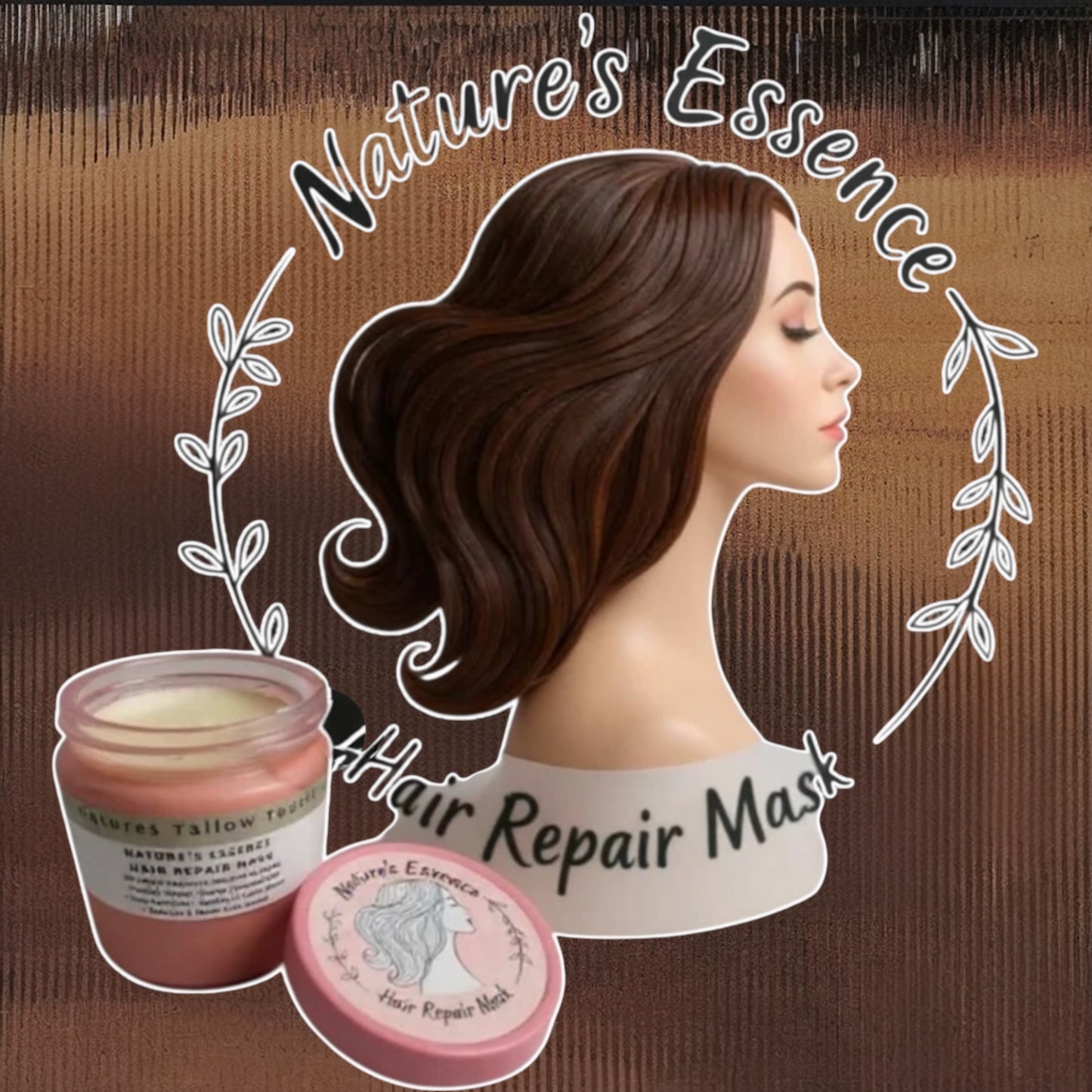 Nature’s Essence Hair Repair Mask |  Tames Frizz • Boosts Shine • Softens Without the Grease - Nature’s Tallow Touch LLC