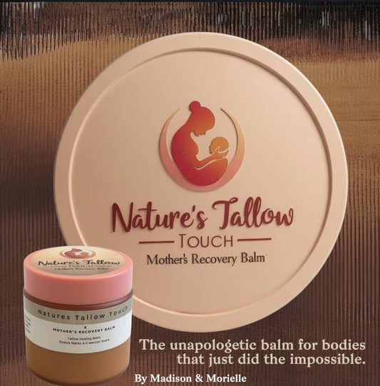 Nature’s Luxe Mother’s Recovery Body Cream | Pregnancy-SafeWhipped Tallow Formula for Stretch Marks + Postpartum Skin Renewal - Nature’s Tallow Touch LLC