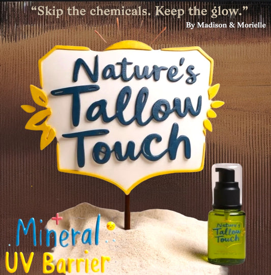 Nature’s Mineral Sun Shield Cream | Daily Nourishing Moisturizer + Mineral UV Barrier - Nature’s Tallow Touch LLC