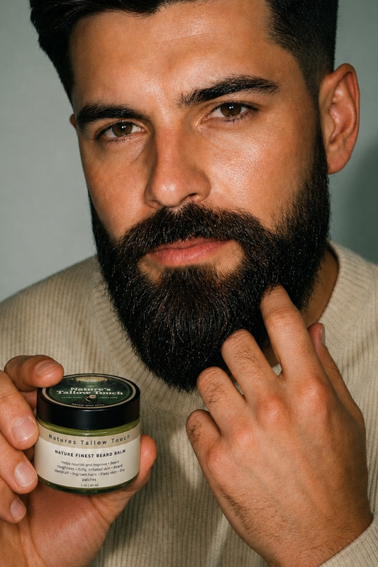 Nature’s Finest Beard Balm — Soft Beard. Clean Hold. No Greasy Shine.