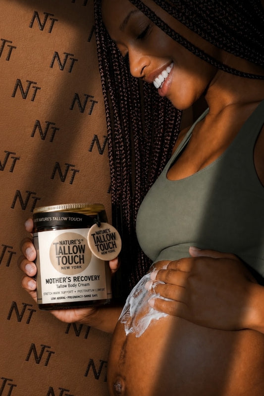 Mother’s Recovery Tallow Body Cream — Made for Stretching, Dry, Changing Skin.