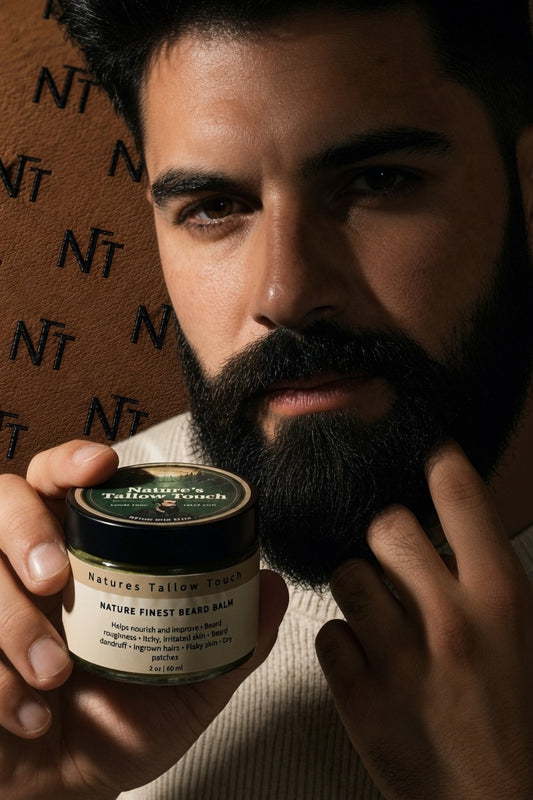 Nature’s Finest Beard Balm — Soft Beard. Clean Hold. No Greasy Shine.