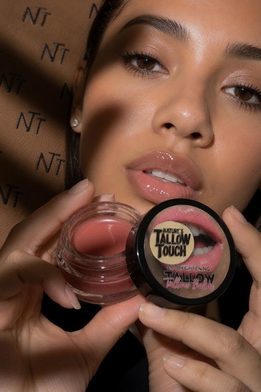 Lip Brightening Tallow Balm — Daily Moisture With a Soft-Tone Finish.