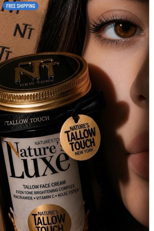 Nature’s LUXE Tallow Face Cream — Peptides. Vitamin C. Kojic Ester.