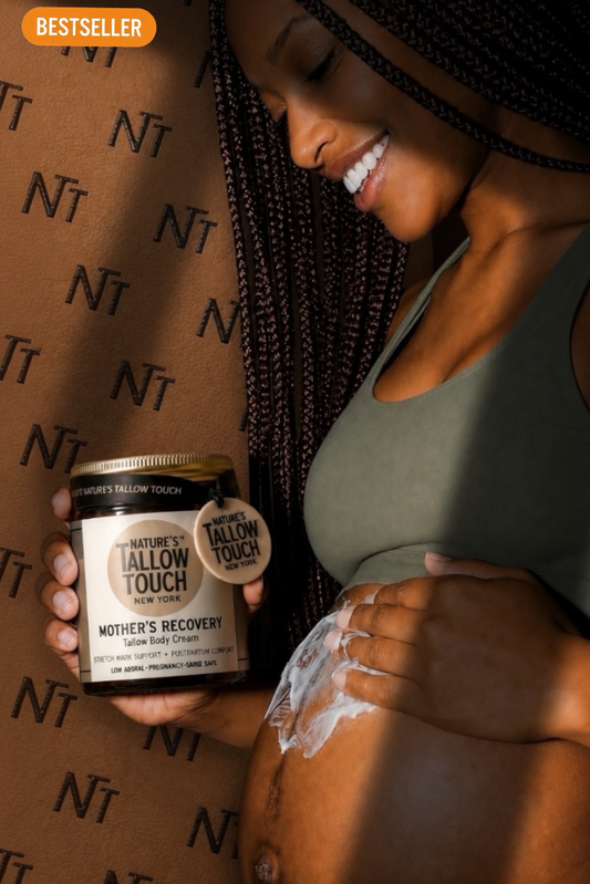 Mother’s Recovery Tallow Body Cream — Made for Stretching, Dry, Changing Skin.
