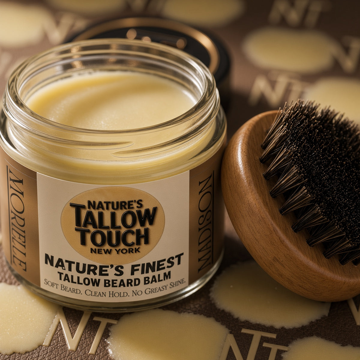 Nature’s Finest Beard Balm — Soft Beard. Clean Hold. No Greasy Shine.