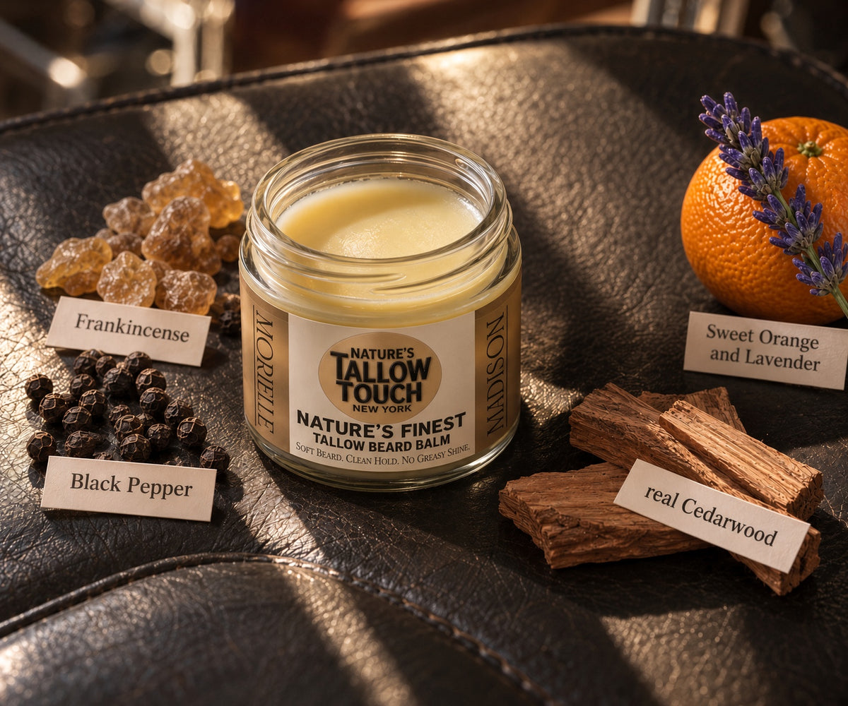 Nature’s Finest Beard Balm — Soft Beard. Clean Hold. No Greasy Shine.