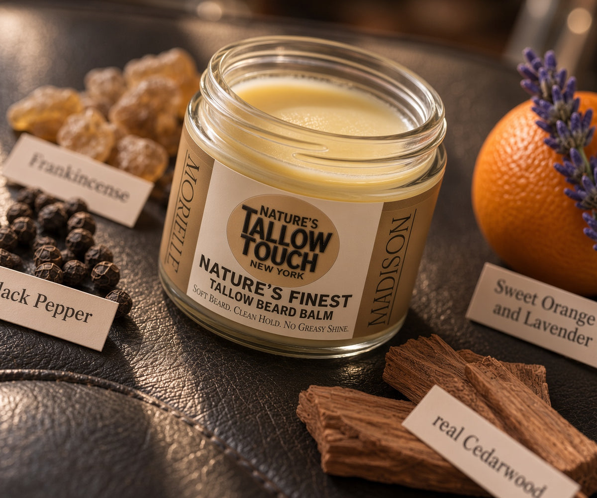 Nature’s Finest Beard Balm — Soft Beard. Clean Hold. No Greasy Shine.