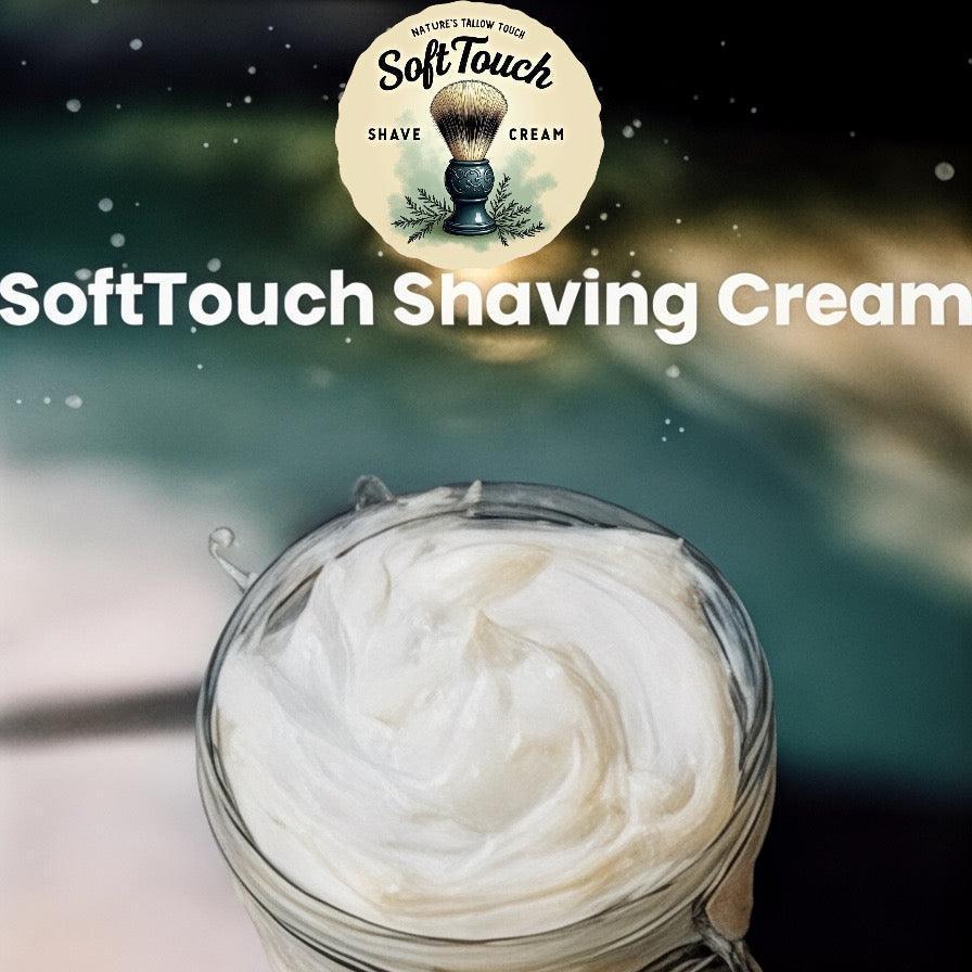 SoftTouch Shave Tallow Cream: Soothe Razor Burn & Hydrate Skin - Nature’s Tallow Touch LLC